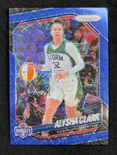 2025 Panini Prizm WNBA - Blue Velocity  #129 - Alysha Clark - Washington Mystics