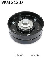 SKF Umlenk-/FüHrungsrolle, Keilrippenriemen Mitte U.A. FüR Seat, Skoda, VW