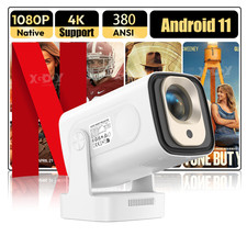 4K HD Portable Projector 1080P WiFi Bluetooth 15000LMS Video Mini Home Theater