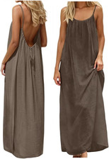Backless Cami Dress, House Dress Backless Dress, Cami Lounge Dress House Dress O