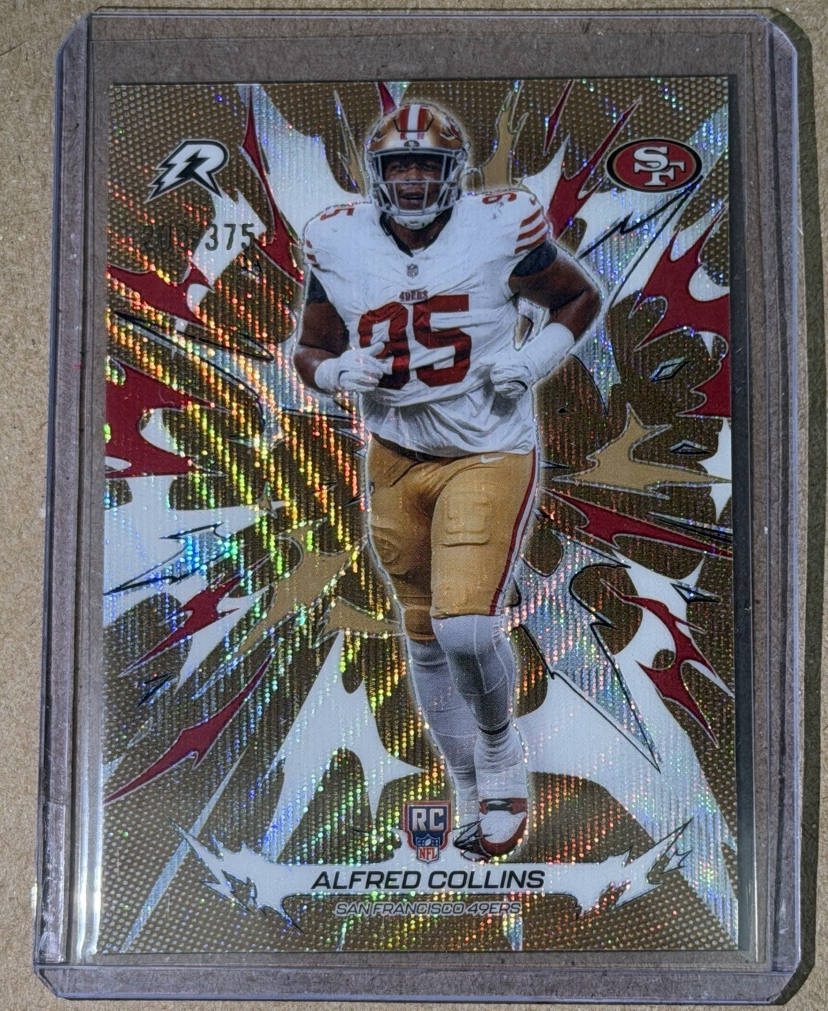 Topps 2026 Alfred Collins San Francisco 49ers #186 Rookie Serial #/375 NFL