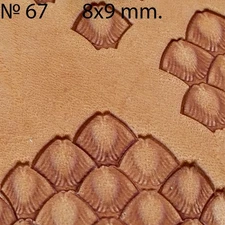 Leather stamp tool for leather craft DIY brass stamp #67 - snakes's scale