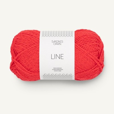 LINE von SANDNES GARN - FLAME SCARLET (4108) - 50 g / ca. 110 m Wolle