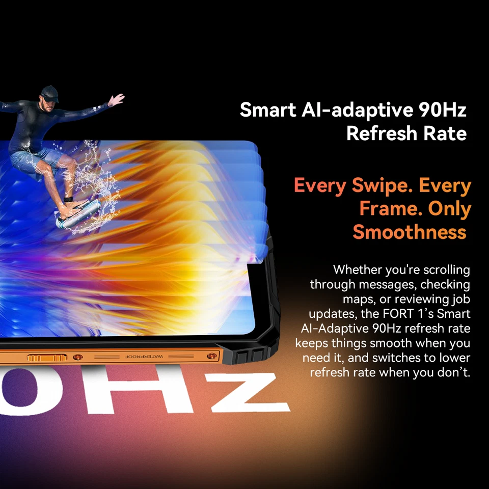 Blackview FORT 1 AI Rugged Smartphone 18GB+256GB 6.56" 10000mAh Android 15 NFC - Image 4 of 4