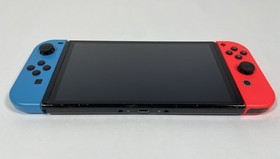 Nintendo Switch OLED Model HEG-001 Handheld Console - 64GB - Neon Red/Neon Blue