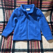 Kids Columbia Blue Full Zip Fleece Jacket Size 4T