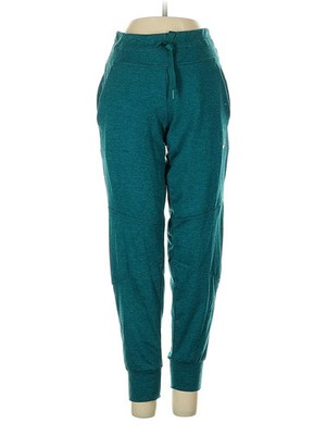 Asics Women Green Sweatpants XS