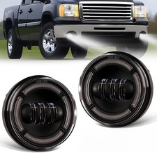 LED Fog Lights Assembly Compatible With GM 2007-2013 GMC 2007-2015 Sierra LED 2