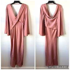 ASOS Design Satin Maxi Dress Dusty Rose 2