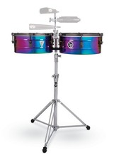 Latin Percussion LP257-TS Tony Succar Signature Timbales &ndash; Rainbow Chrome/Black