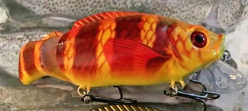 Gan Craft OSA 80 remake jointed tail section Crankbait FABULOUS Bait .7oz 3" NIB
