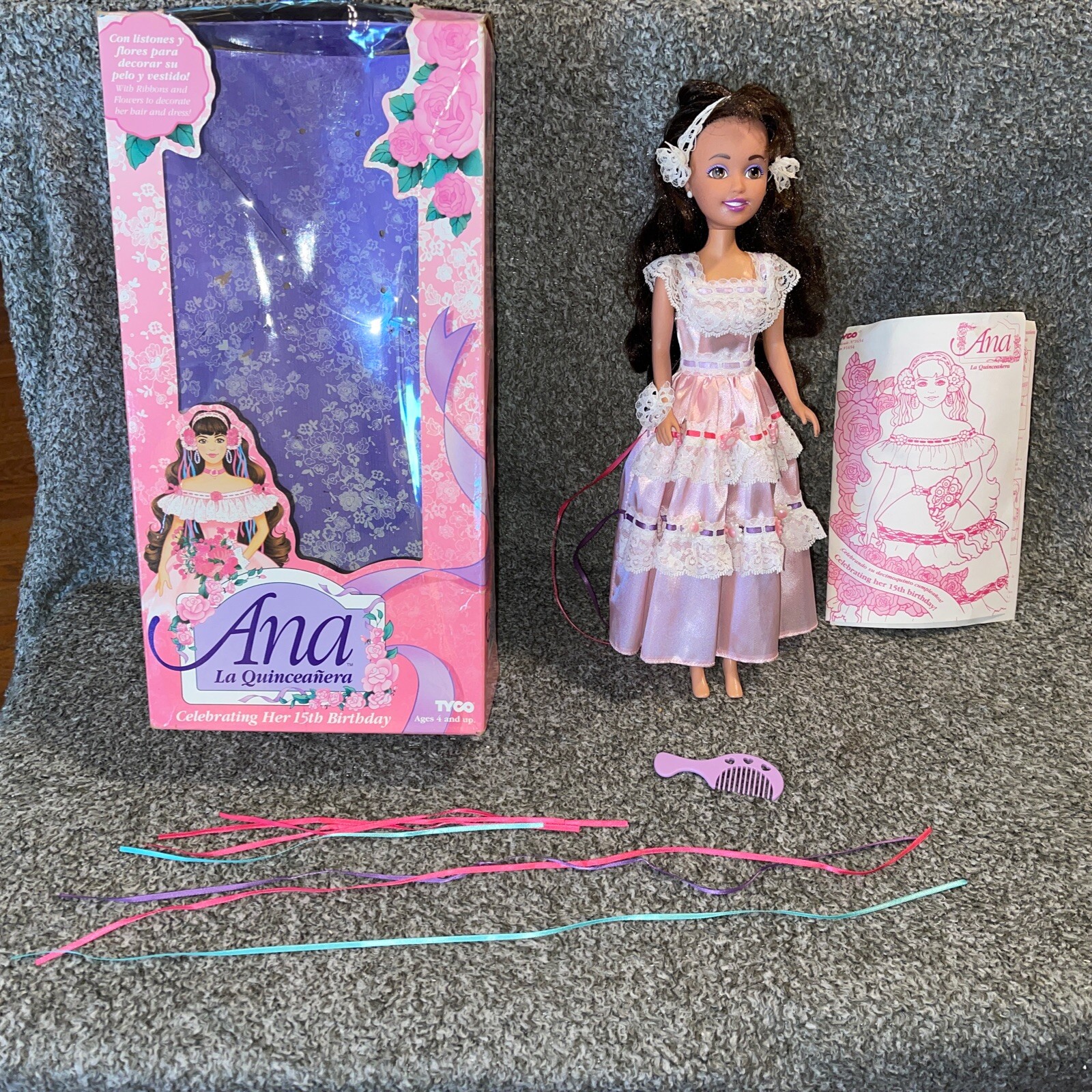 Tyco Ana La Quinceanera 15 inch Doll No. 1654 Celebrating He