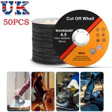50pcs ANGLE GRINDER DISC SET 4.5" 115mm METAL CUTTING BLADE GRINDING FLAP WHEEL