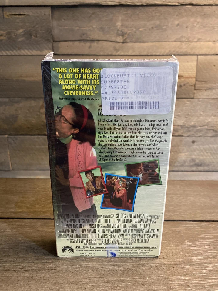 Superstar VHS Dare to Dream 2000 Molly Shannon Will Ferrell SNL New Sealed Foto 2 de 3