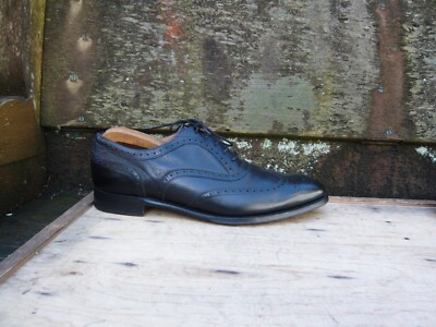 JOSEPH CHEANEY BROGUES SCHUHE SCHWARZ LEDER UK9,5 HERREN EVERETT SUPER ZUSTAND