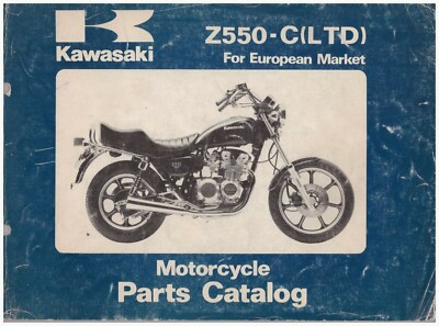 Coperchio Ricambi Kawasaki Epoca Catalogo Ricambi Kawasaki Z550-C3