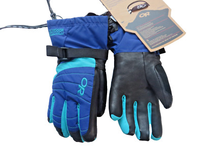 neu ° OR REVOLUTION Finger-Handschuhe Damen Teenager Gr. M Leder Skihandschuhe