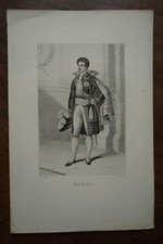 DUROC DUKE OF FRIULI (1772-1813) PORTRAIT ENGRAVING 19th century, born in MONSOON BRIDGE