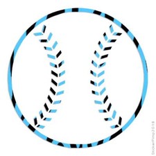 Baseball Sport, Vinyl Decal Sticker, 40 Patterns & 3 Sizes, #3142