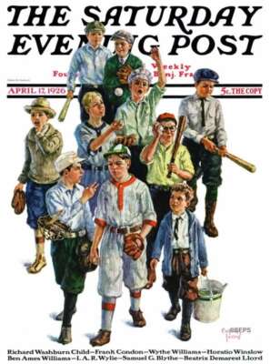 Vintage Saturday Evening Post April 17, 1926 Cover Poster Print 17x12