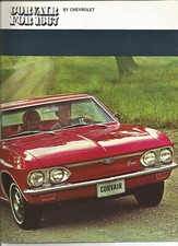 Original 1967 Chevrolet Corvair Monza And 500 Dealer Sales Brochure Catalog