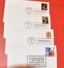 First Day of Issue lot of 4 envelopes Various stamps & styles