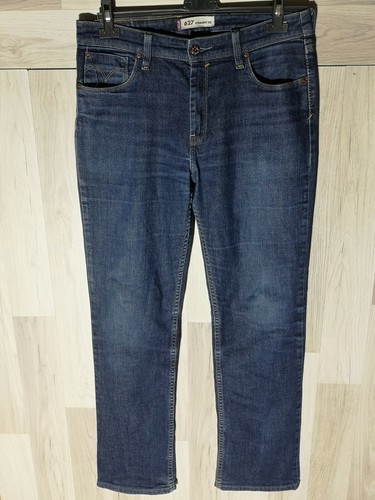 LEVIS 627 WOMENS REGULAR STRAIGHT LEG BLUE DENIM STRETCH JEANS W31 L32 UK  12 | eBay