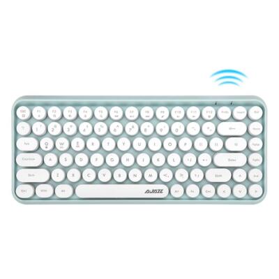 Ajazz 308i Bluetooth Wireless Tastatur 84 Tasten Runde Tastenkappen - Grün