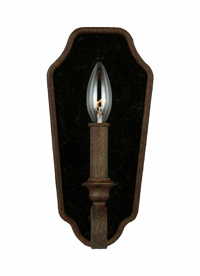 Feiss WB1780WI DeWitt Weathered Iron French Provincial Influen Light Wall Sconce - Image 3 of 3
