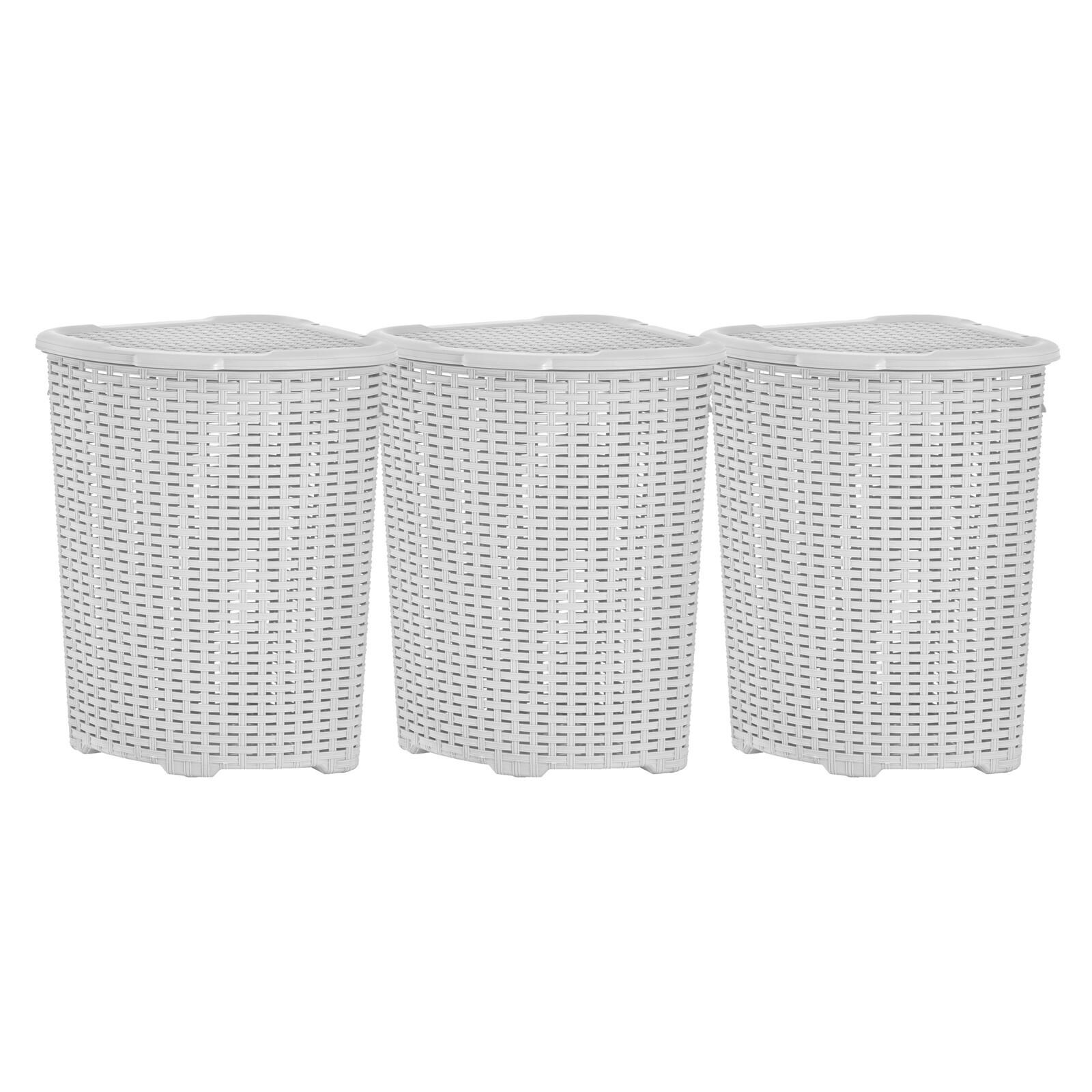 With Lid-whitesmoke- 3 Pack (50 Liter)