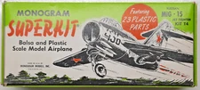 Mikoyan-Gurevich MIG-15 JET Superkit Balsa Model Jet Airplane Kit Monogram T4