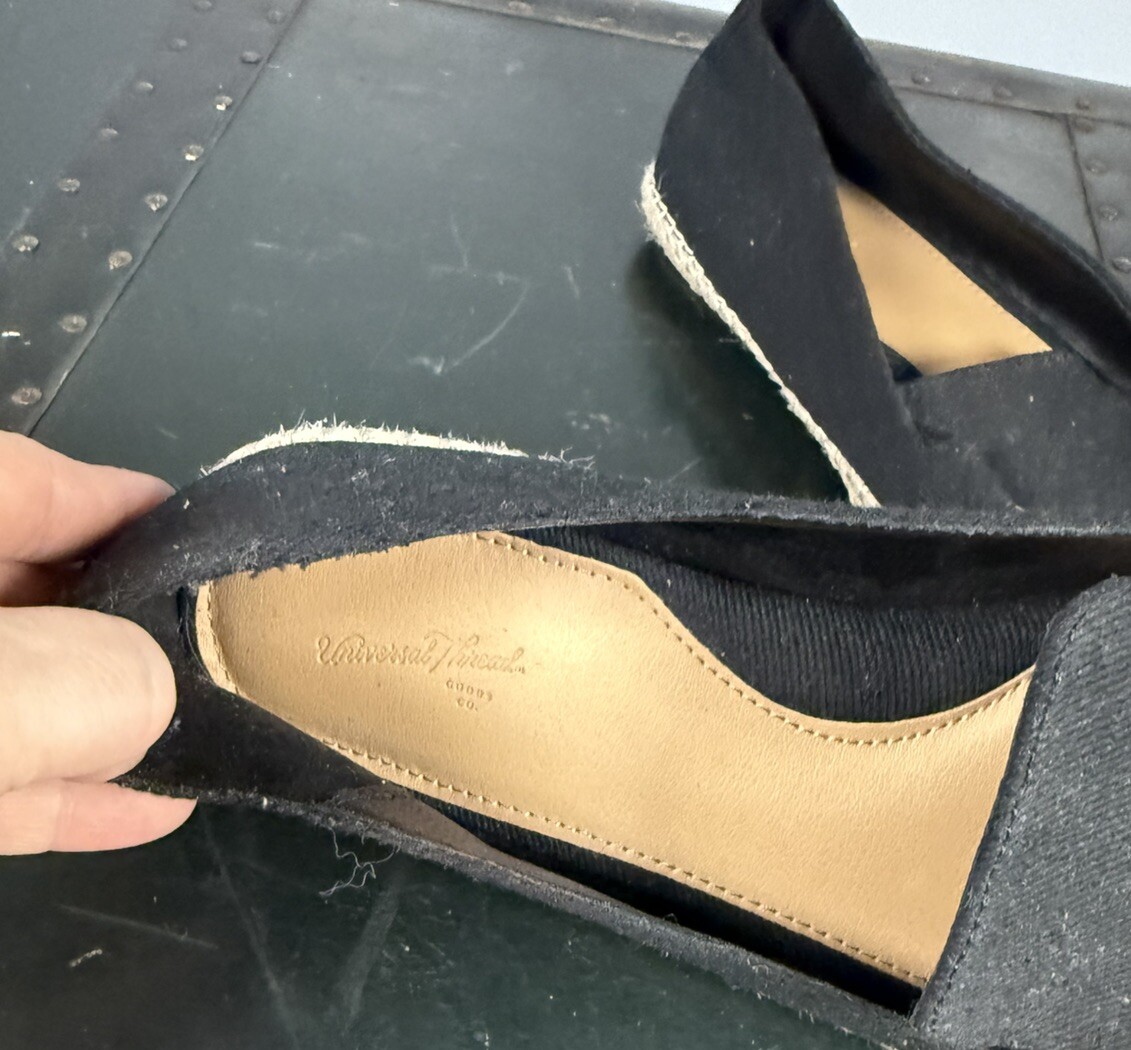Universal Thread black espadrille flat loafers Wo… - image 6