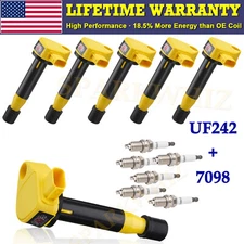 UF242 Ignition Coil and Iridium Spark Plug For Honda Accord Odyssey Acura CL TL
