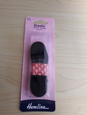 Neuer Saum 5 Meter - schwarz Allzweck geflochten Gummizug - 6 mm breit