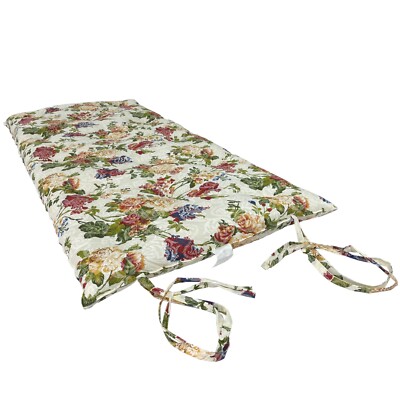 Full Floor Rolling Futon Mattress, Cotton Shikifuton Mat 3 x54 x 80 Big Rose