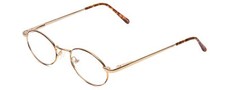 Calabria Flex Collection KIDS 53 Oval Reading Glasses 0.50 Gold/Demi Tortoise H