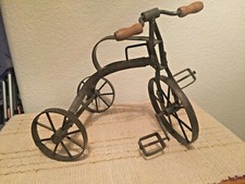 Tricycle Decorative Vintage 9.5" Rustic All Metal Except for Handles