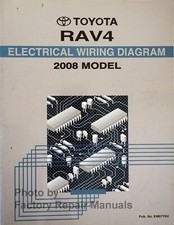 2008 Toyota RAV4 Electrical Wiring Diagrams Manual Original Schematics Book
