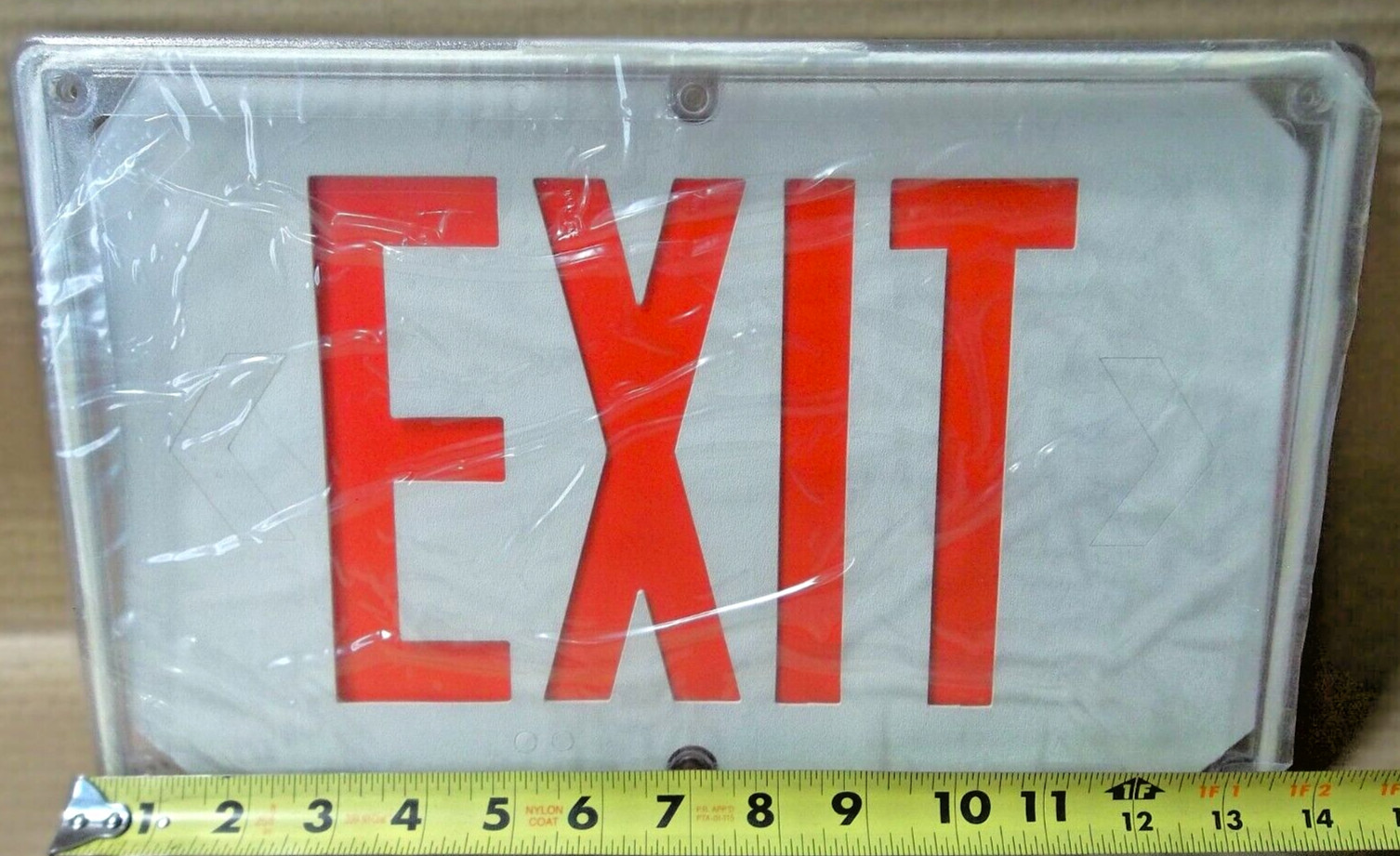 NEW UL LISTED OUTDOOR LED THERMOPLASTIC EMERGENCY EXIT SIGN NO HOUSING INCLUDED