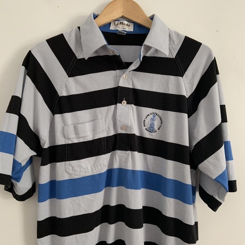 Vintage 80s 90s Barbados Sandy Lane Golf & Country Club XL Polo Shirt by La Mode - Picture 2 of 8