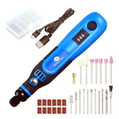 CORDLESS MINI GRINDER KIT DRILL POLISH ENGRAVER ROTARY MULTI TOOL SET BATTERY
