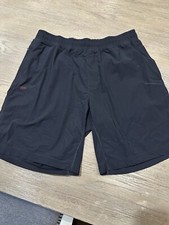 Rhone Men's Size large Black Linerless 9" Inseam Versatility Activewear Shorts