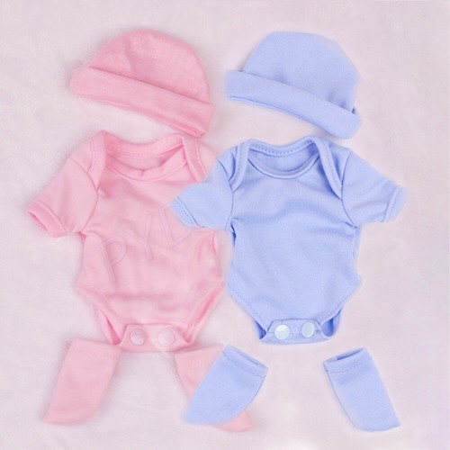 Vestito vestiti bambino Reborn per bambole 10"-11" neonato ragazzo ragazza fai da te accessorio regalo - Foto 25 di 32