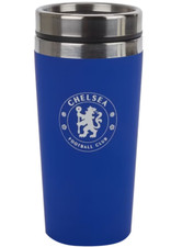 Image of Chelsea FC Handless Travel Mug Matt Finish Fan Tea Coffee Officially Licensed