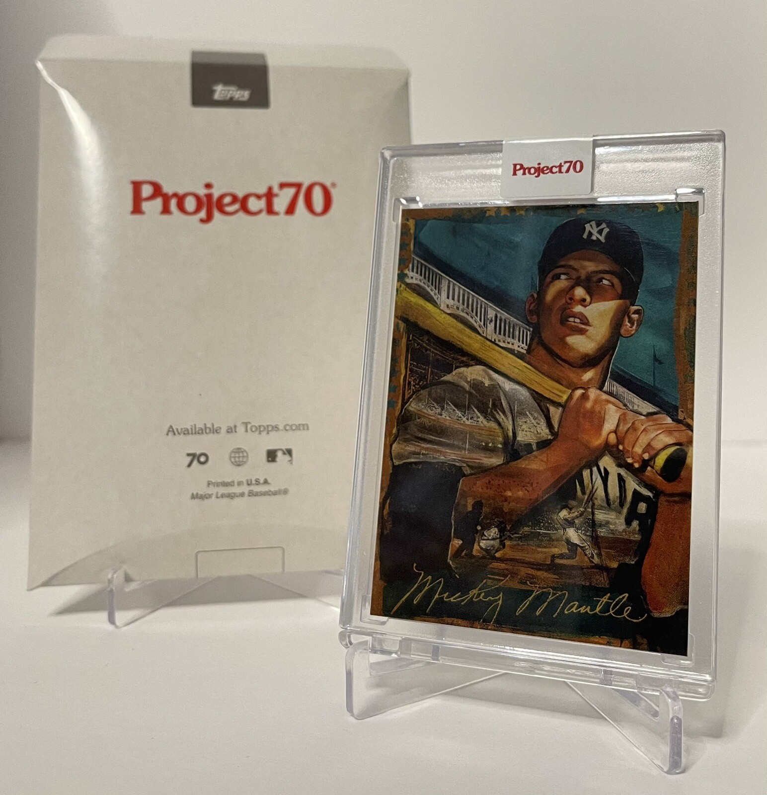 Mickey Mantle by Andrew Thiele - 1952 - Topps Project 70 Card 100 SP /9067