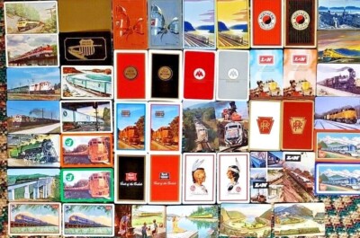 Save! All Doubles TRAINS RAILROAD PLAYING CARD Deck Swap Cards VARIATIONS PRR LN