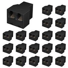 RJ12 6P6C 3 Female Telephone Line Splitters Jack Splitter Telephone Landline ...