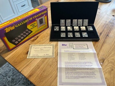 1988 Topps Gallery of Champions Aluminum BB Card Replicas Partial Set w/ Dups