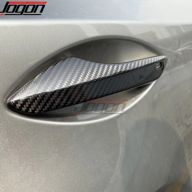 2X Para Lexus RC200t RC300 RC350 RC F Sport 2015-19 Carbono Manija Puerta Cubierta Tapicería Foto 3 de 4