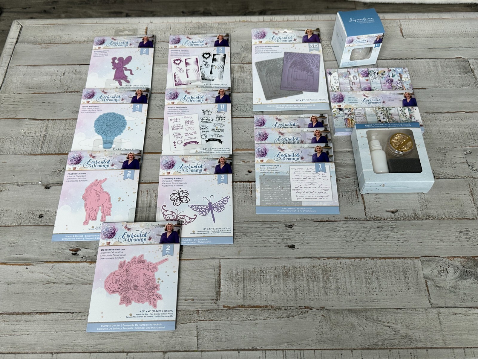 Sara Davies Signature Collection Enchanted Dreams Kit Stamp and Die NEW